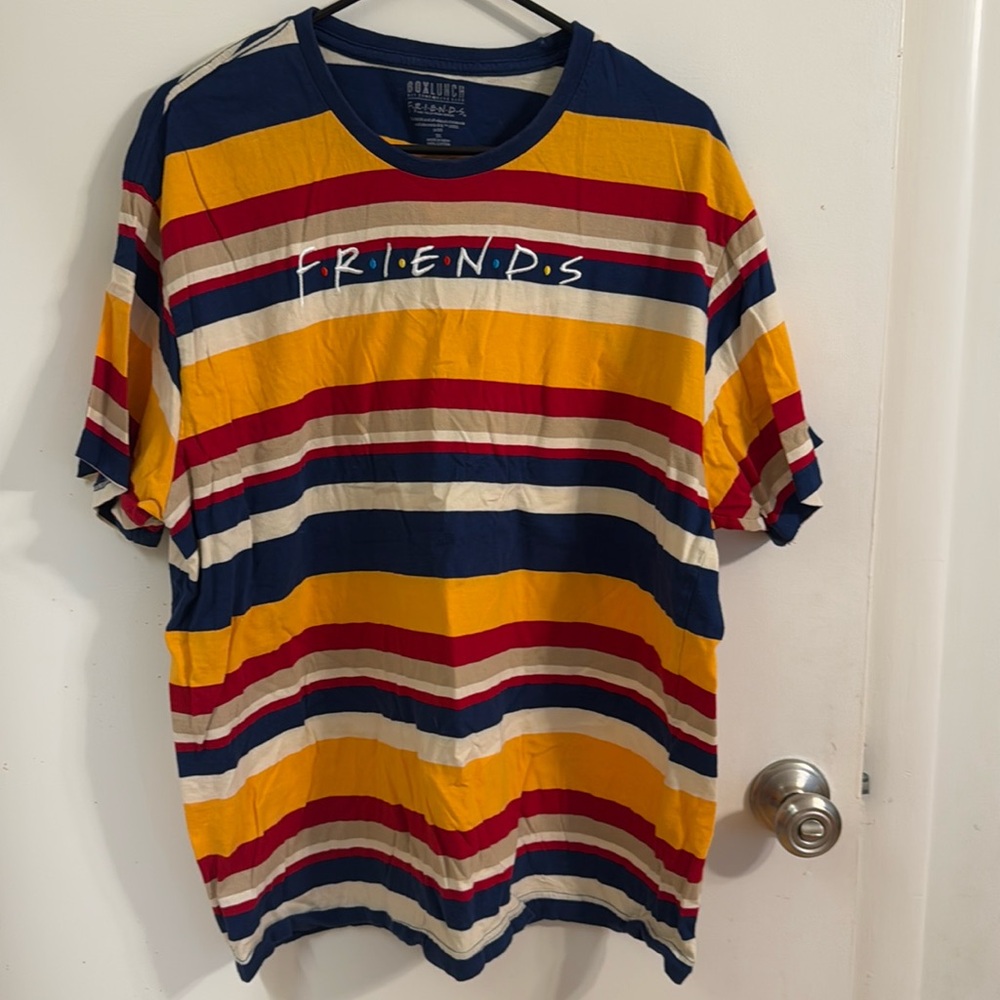3X Striped Friends branded unisex tshirt